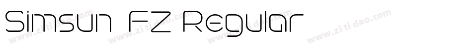 Simsun-FZ Regular字体转换